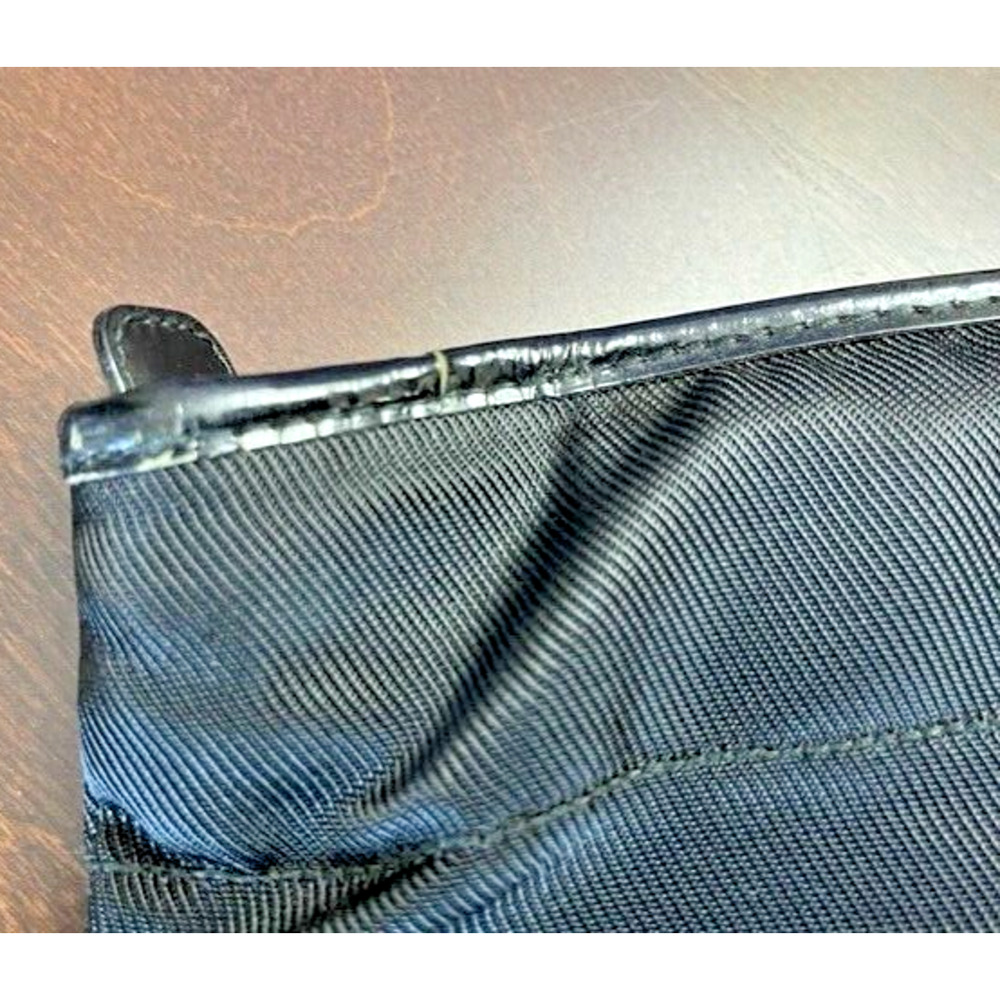 GUCCI Black Nylon Patent Tote Handbag Purse Women Laptop Business Overnight Hobo - Picture 11 of 15